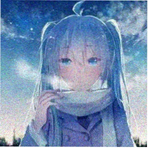 动漫手绘读者头像 铅笔末